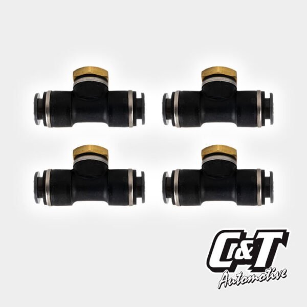 T Piece – 3/8" PTC to 1/8" NPT (4 Pack)